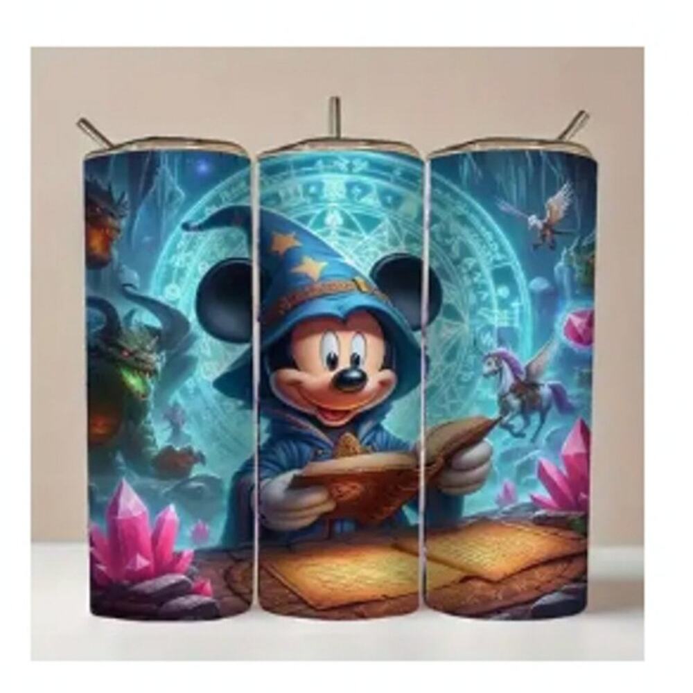 Mickey 20oz Stainless Steel Insulated Tumbler & Straw - New